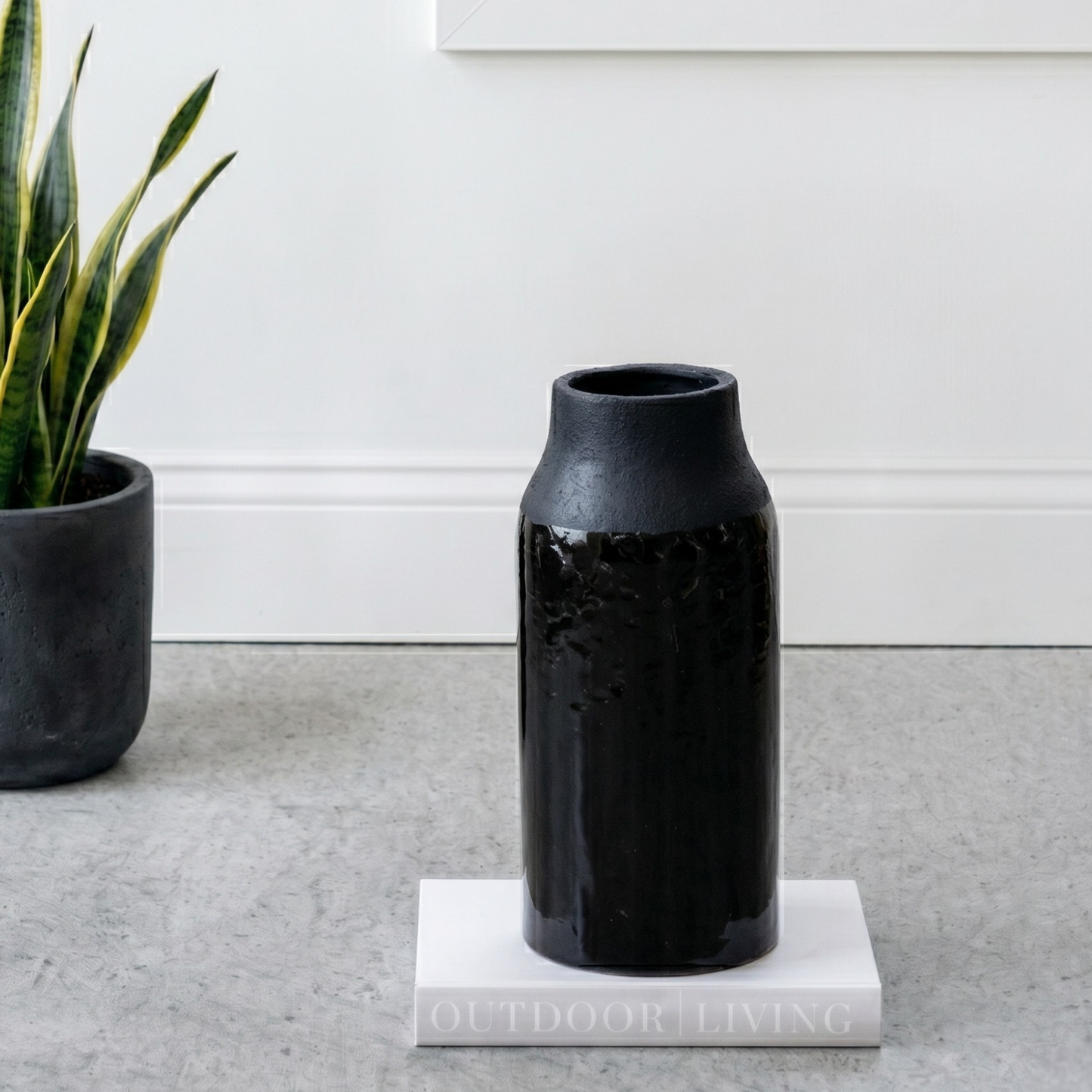 Glossy Black Vase