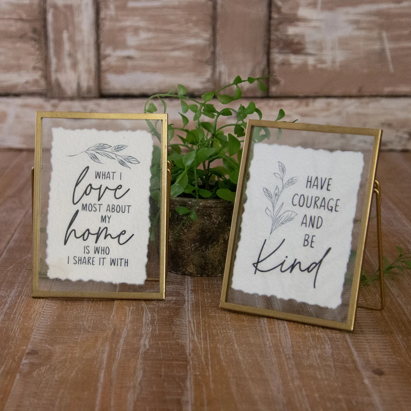 Gold Frame Sign