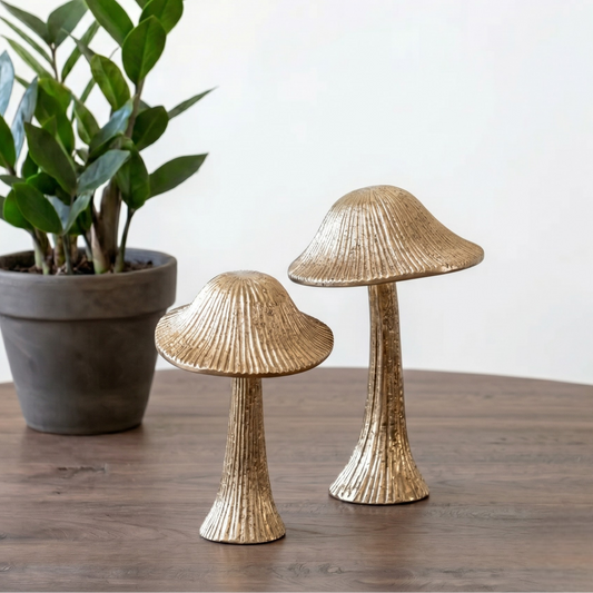 Gold Metal Mushroom