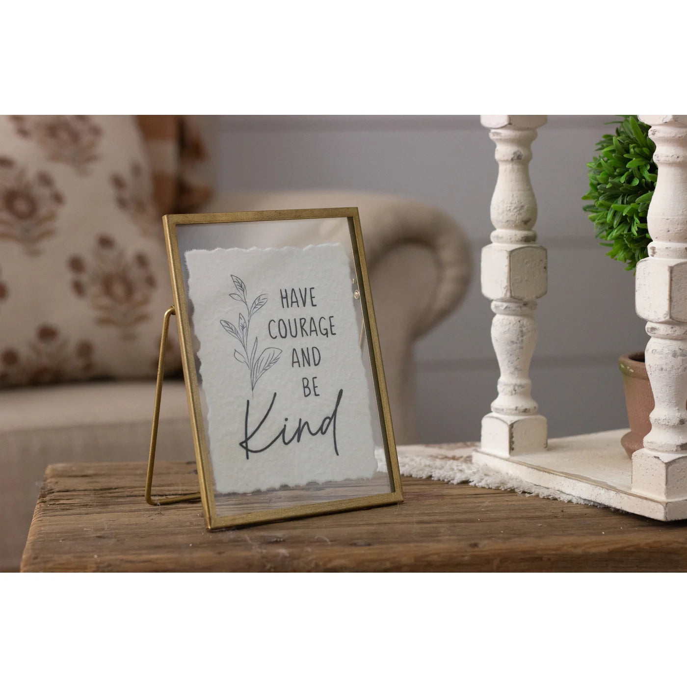 Gold Frame Sign