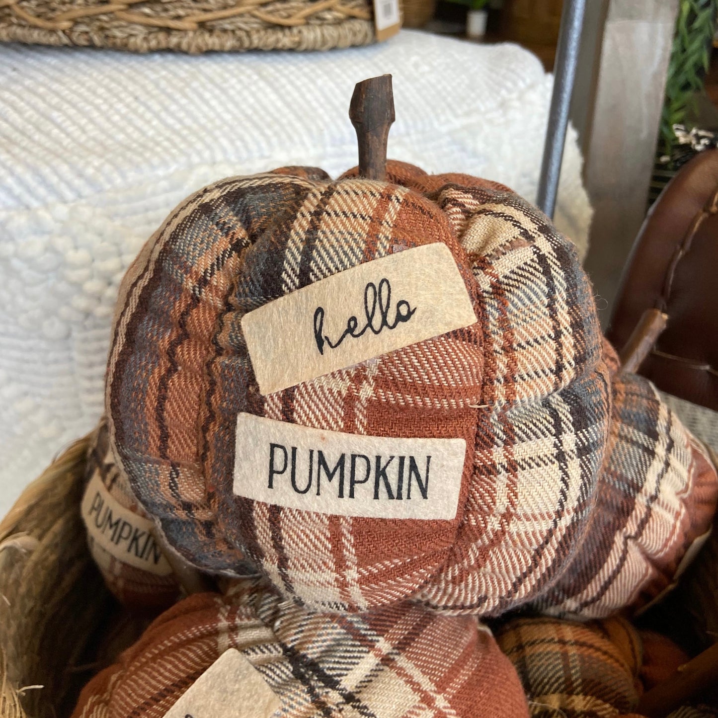 Fall Plaid Pumpkin
