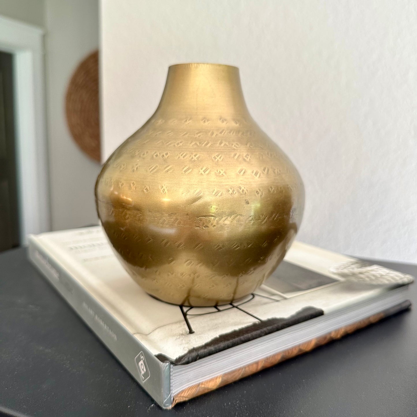 Hammered Metal Vase