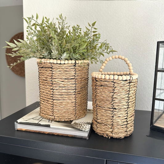 Beaded Handle Planter