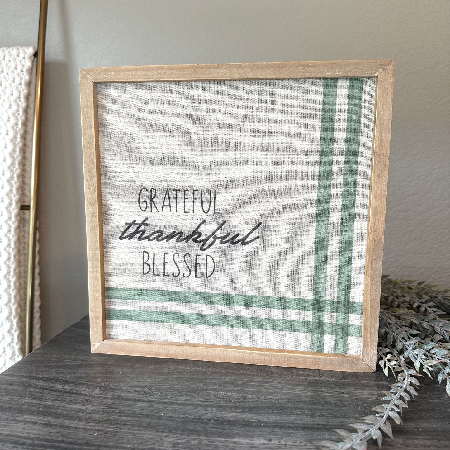 Grateful Wood Sign