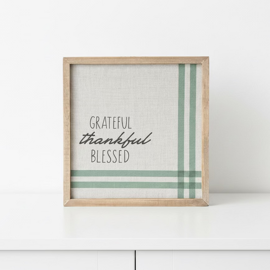 Grateful Wood Sign