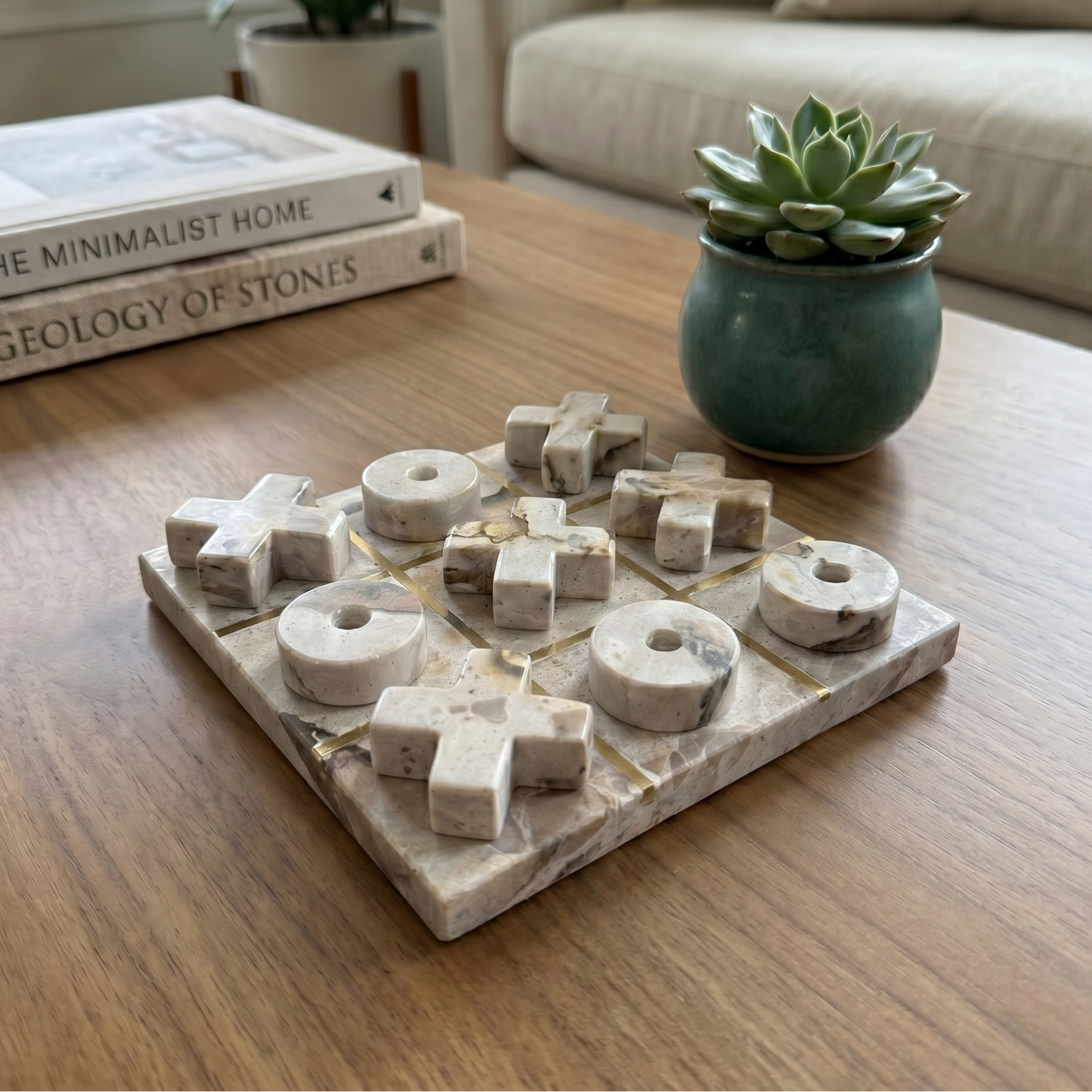 Marble Tic-Tac-Toe Set – West Rowe
