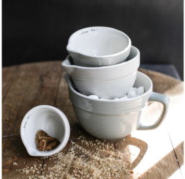 S/4 Stoneware Measuring Cups