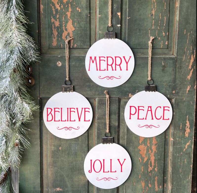 Holiday Ornament Sign