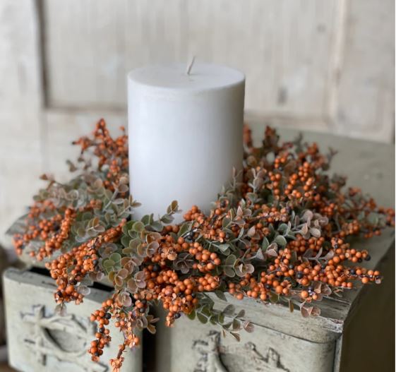 Ochre Berry Candle Ring