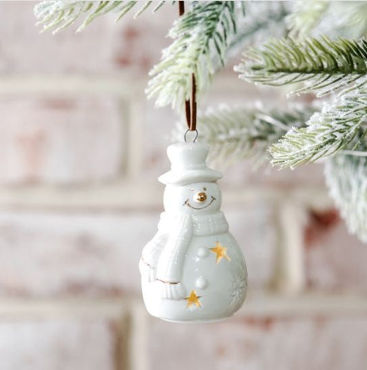 LED Snowman Ornament