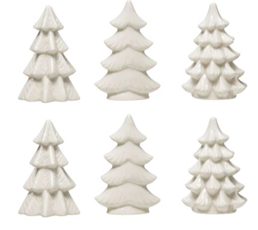 S/6 Stoneware Trees