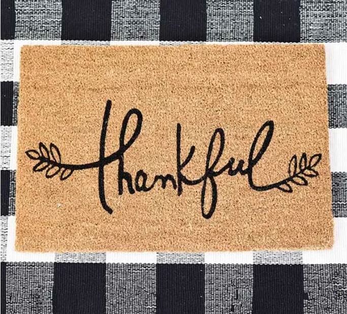 Thankful Door Mat