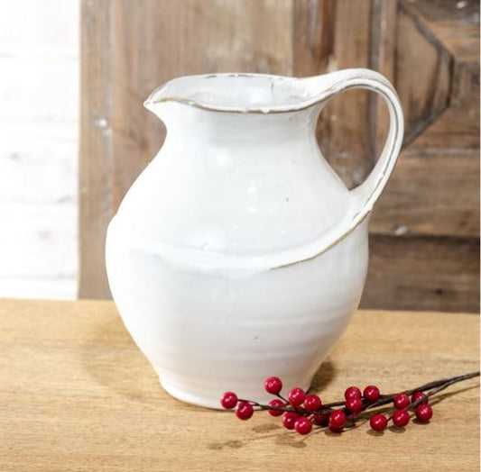 Modern White Pitcher