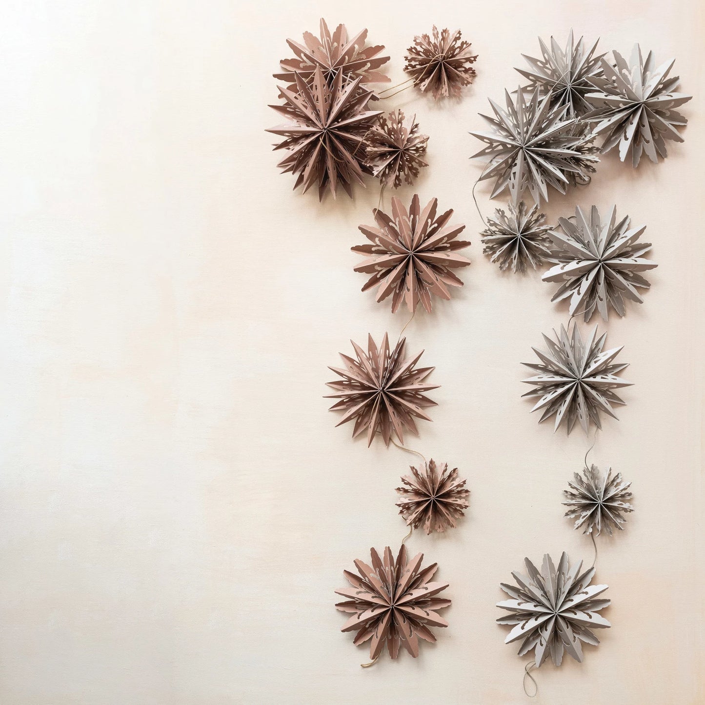 Paper Snowflake Garland