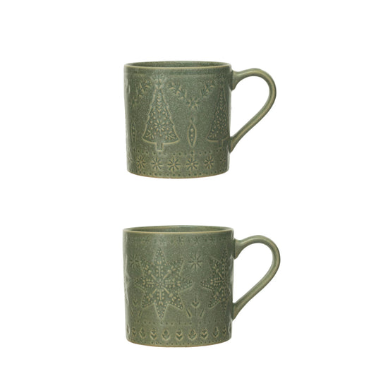 Holiday Stoneware Mug | Green
