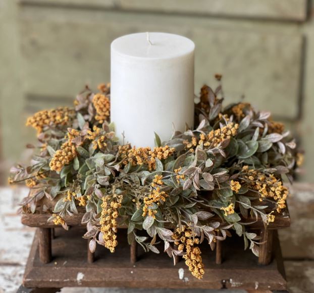 Golden Buds Candle Ring