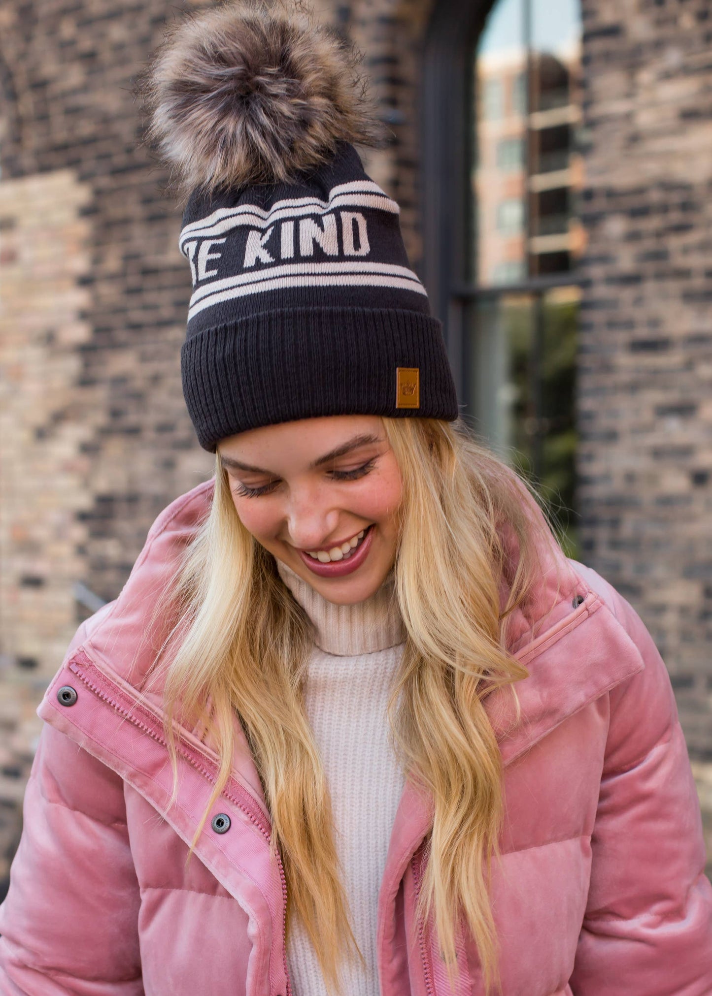 Be Kind Pom Pom Hat