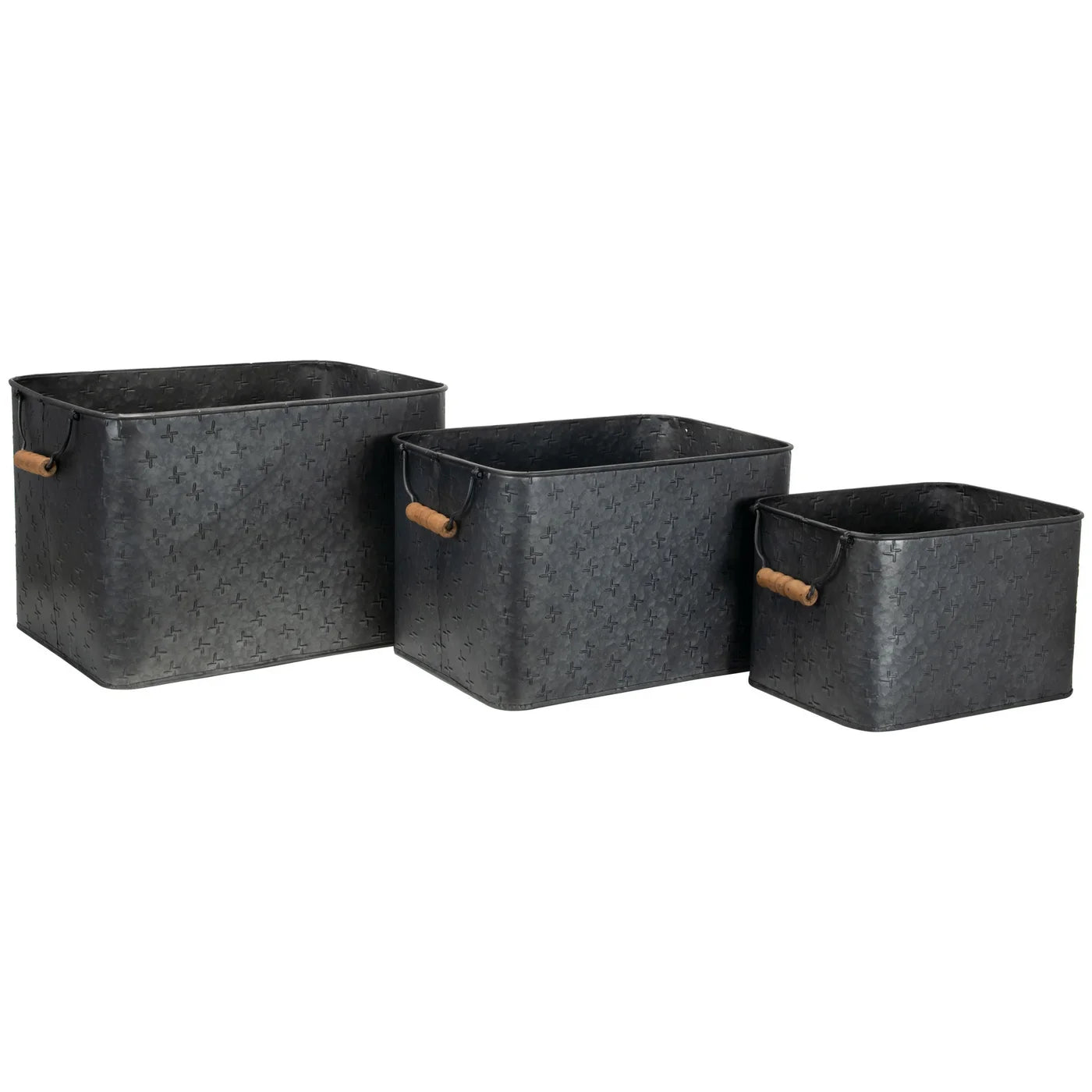 Charcoal Metal Bin