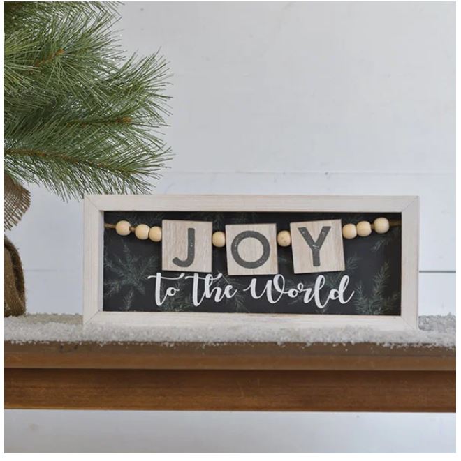 Joy Wood Sign