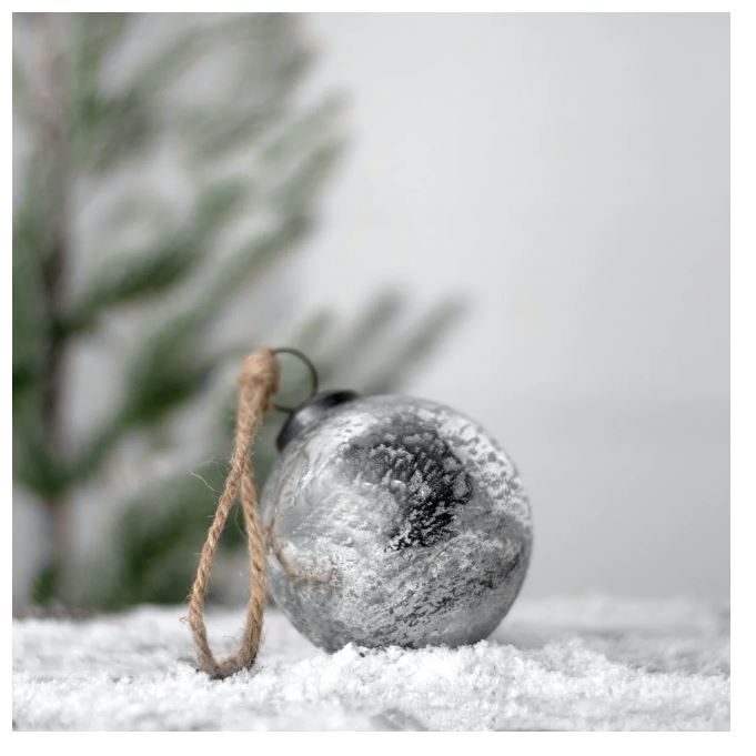 Silver Mercury Ornament
