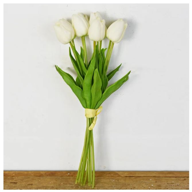 White Tulip Bunch