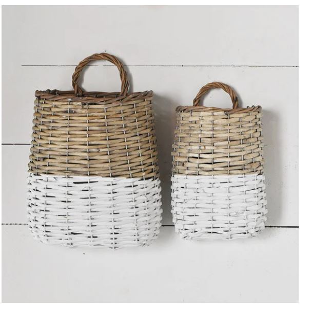 Whitewash Wall Basket