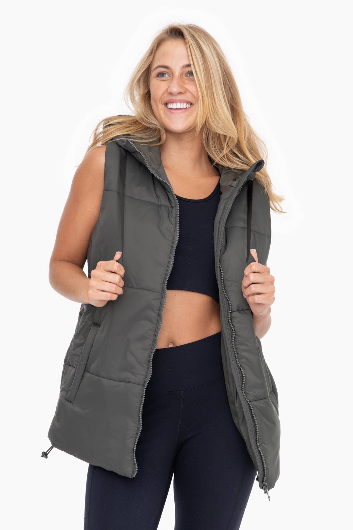 Olive Puffer Vest