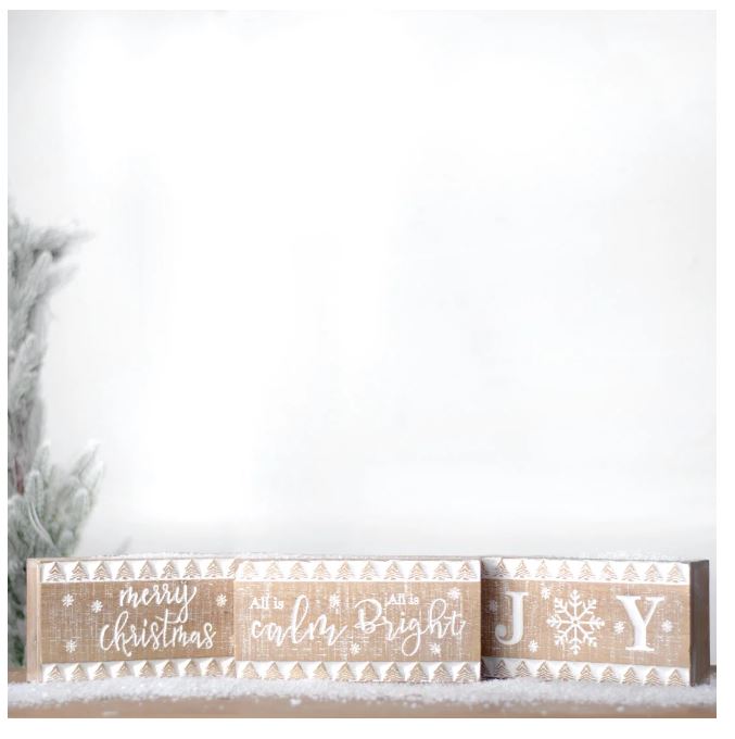 Holiday Block Sign