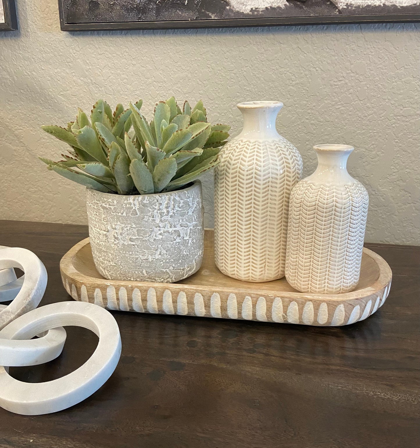 Oval Wood Tray