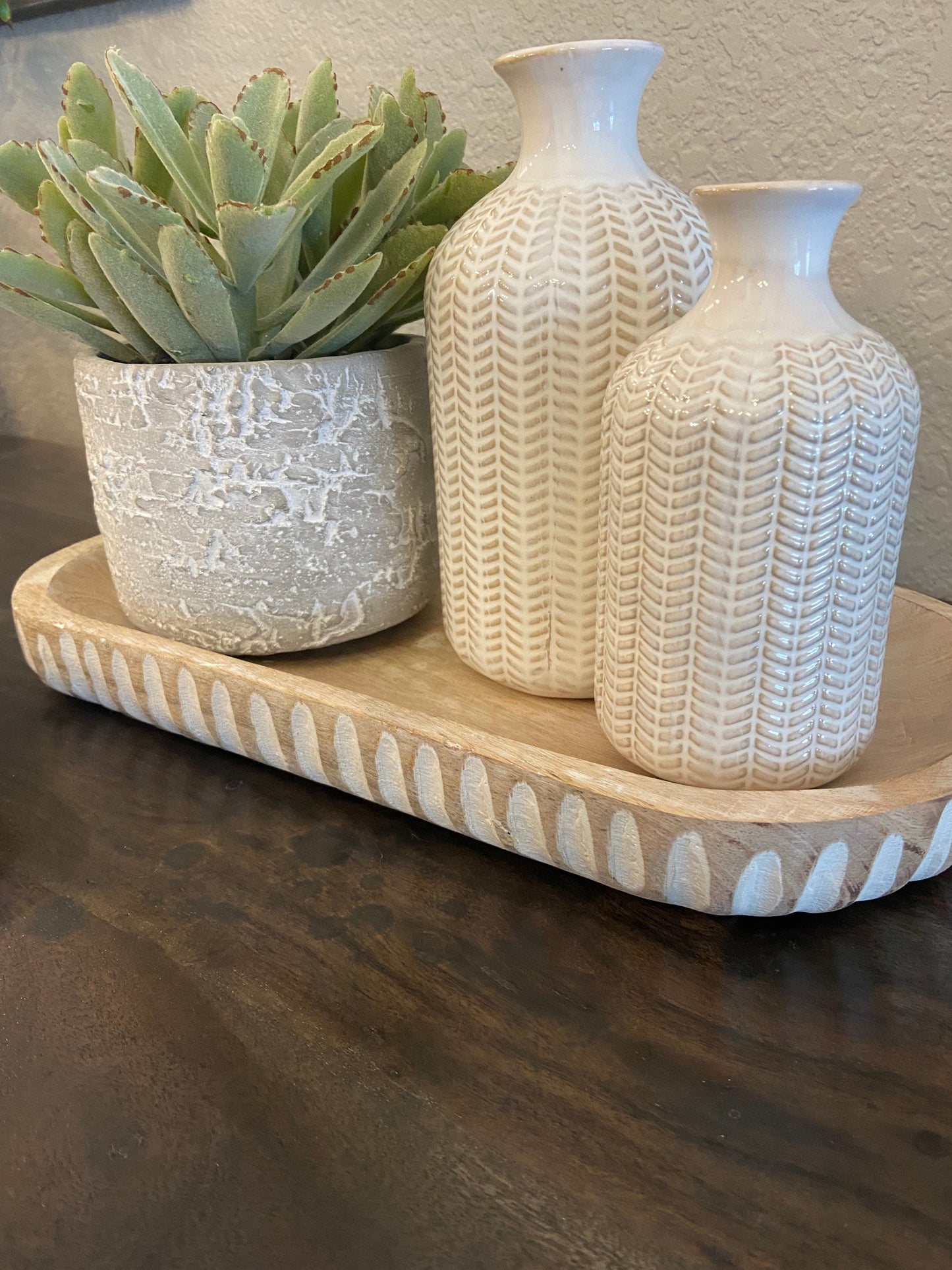 Oval Wood Tray