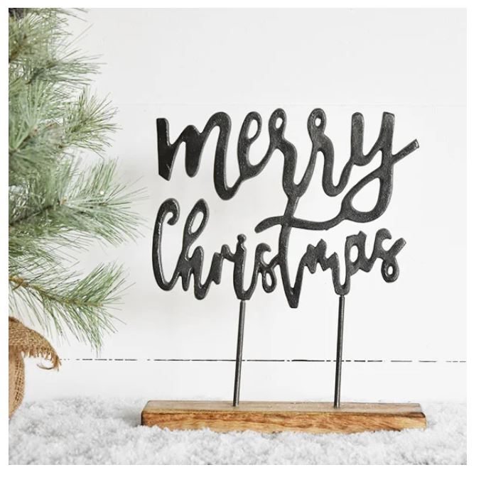 Metal Christmas Sign