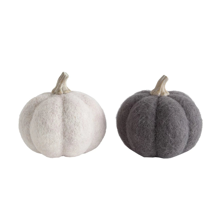Neutral Wool Pumpkin
