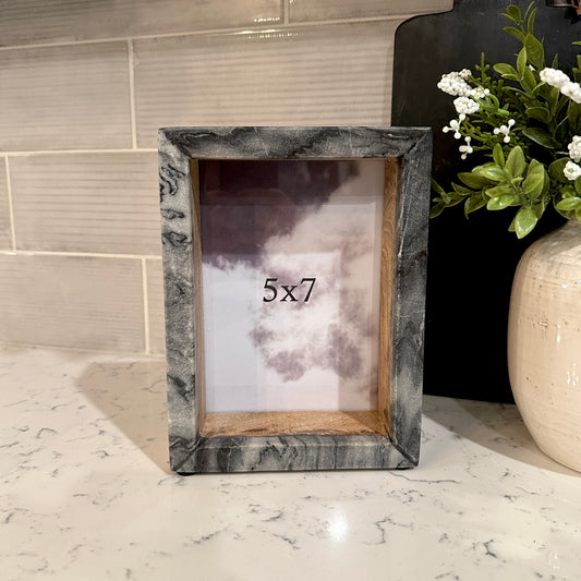 Black Marble Picture Frame