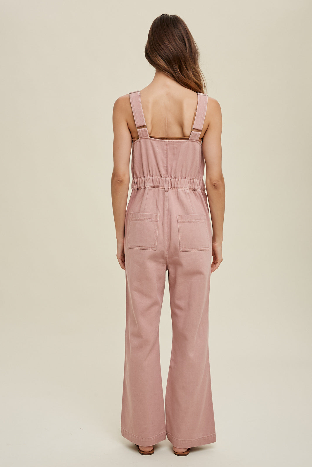 Blush Denim Jumpsuit