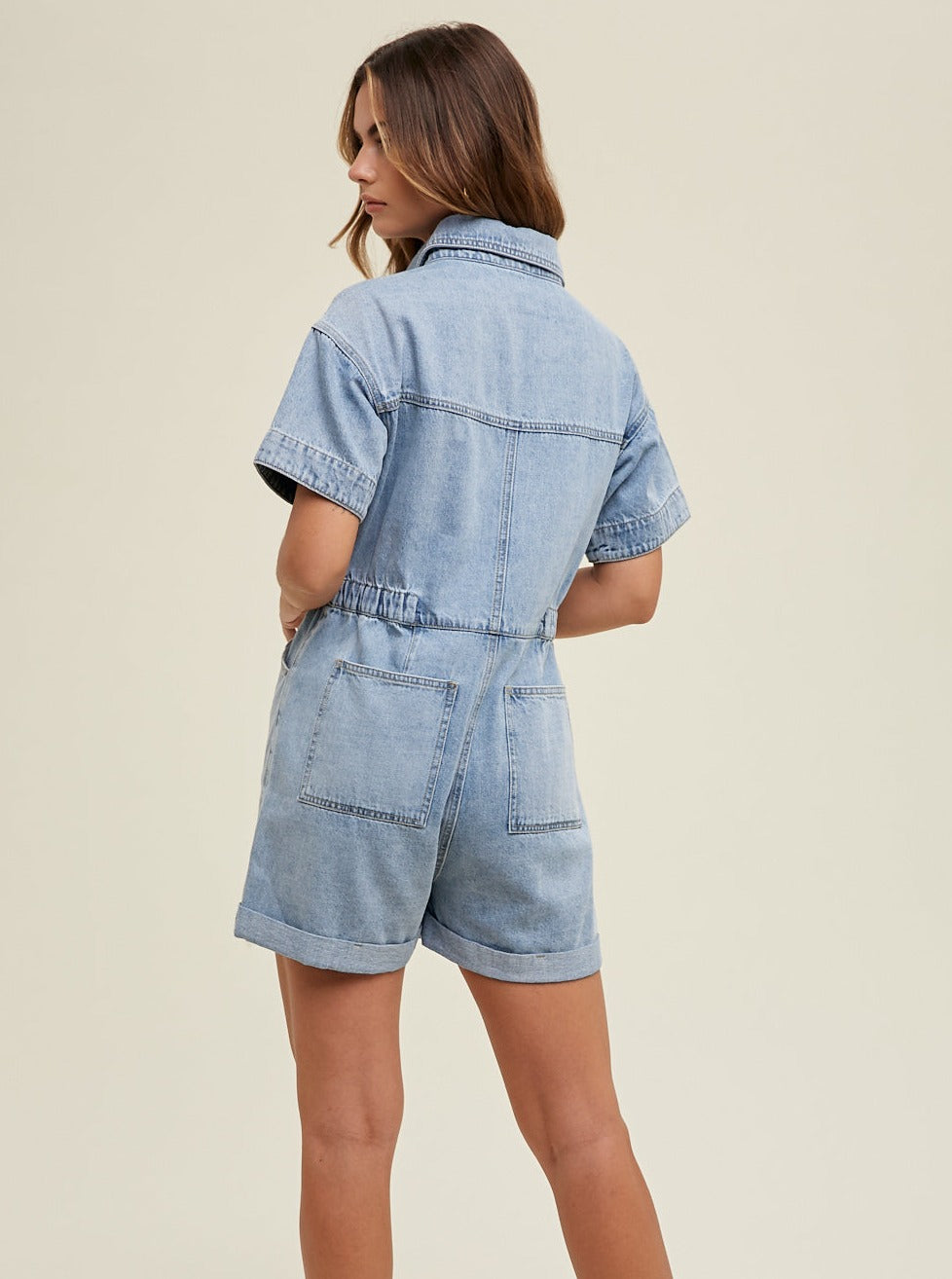 Denim Romper