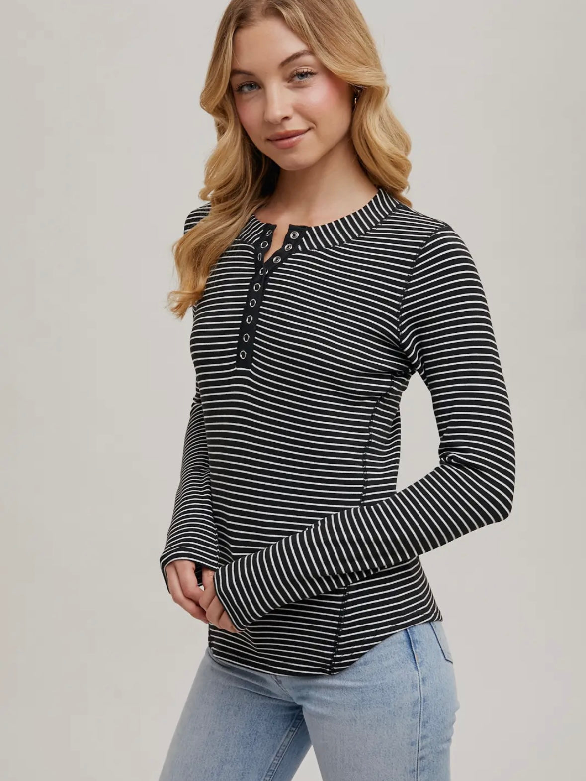 Ellis Striped Henley 2