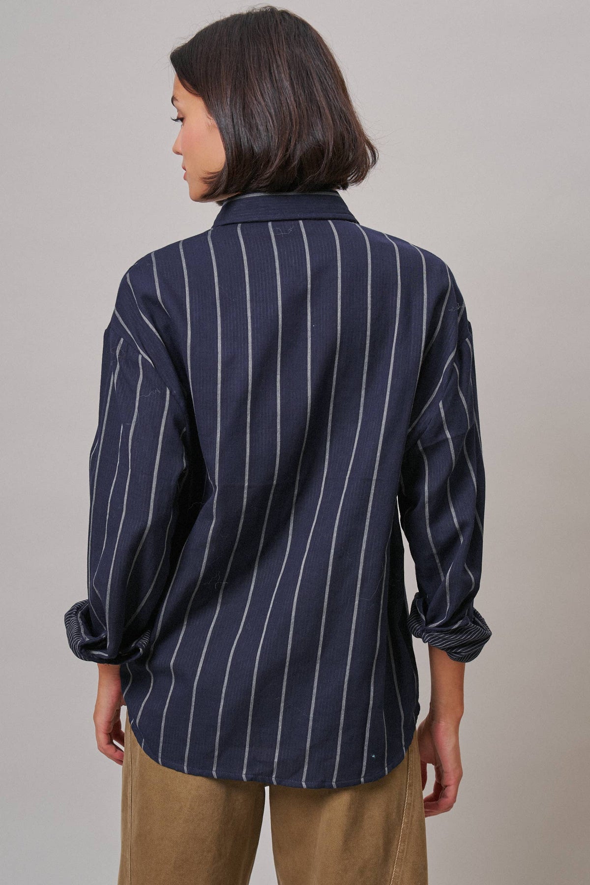 Nona Pinstripe Button Down