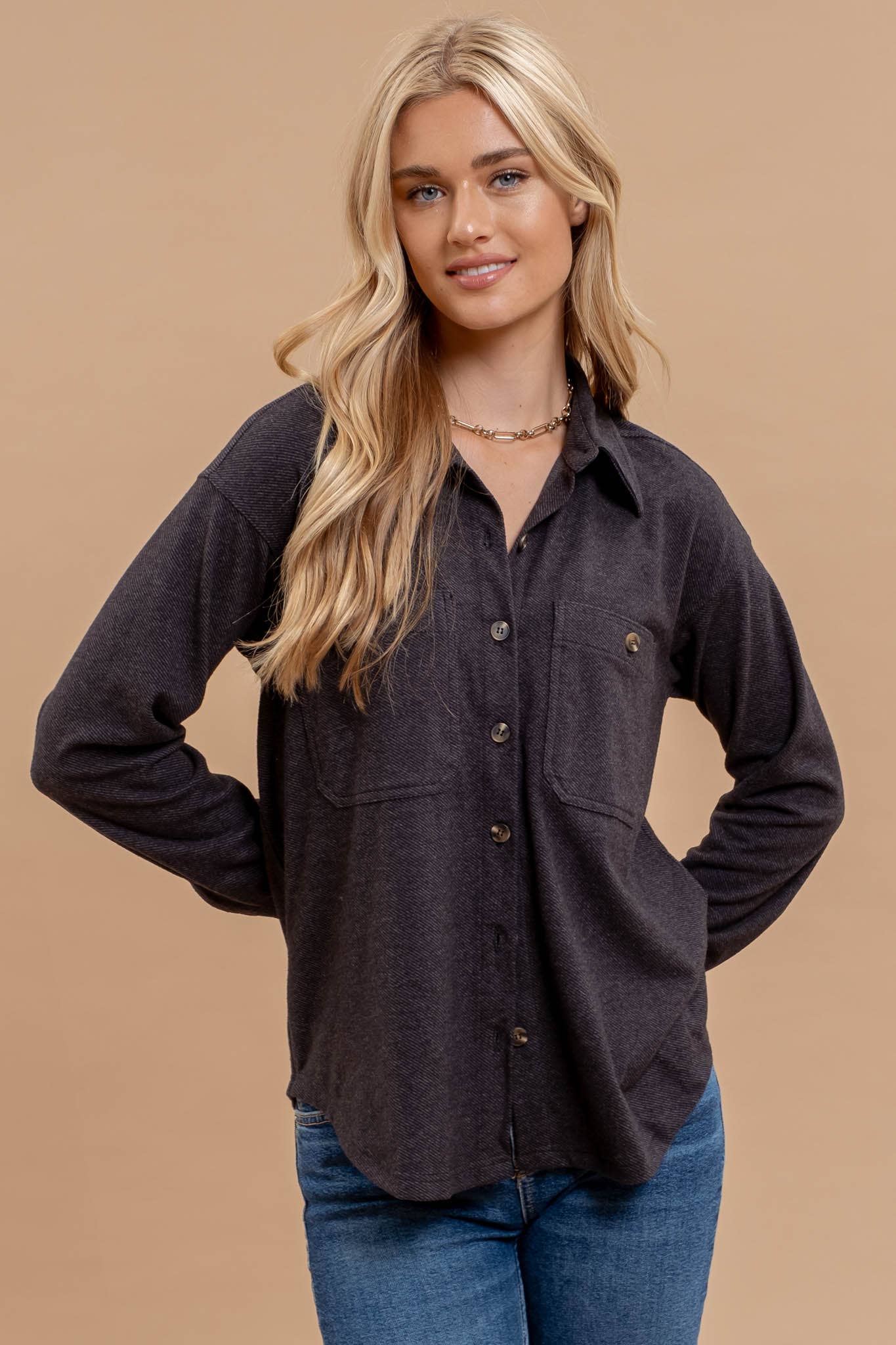 Sophia Button Up Top