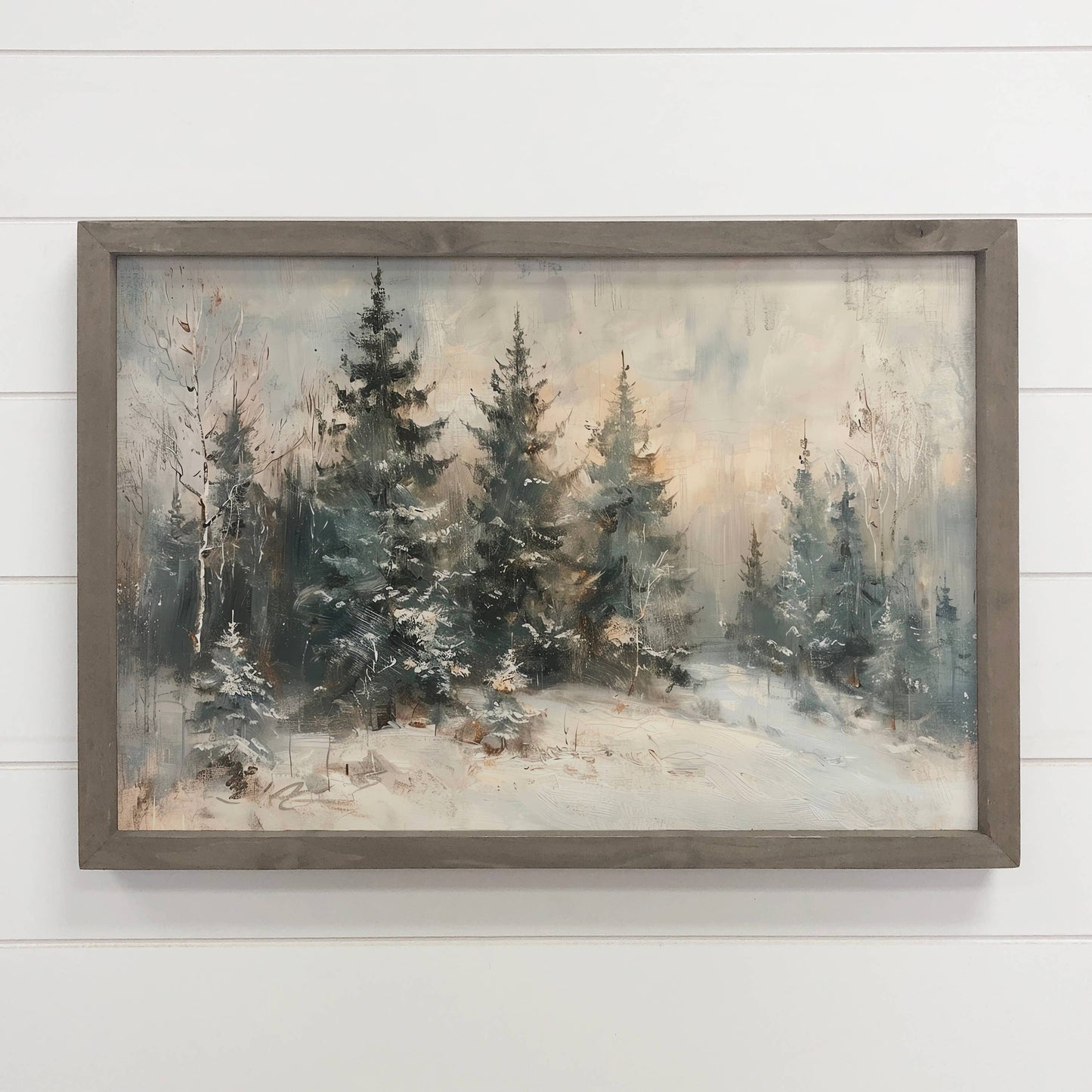 Snow Covered Forest Print