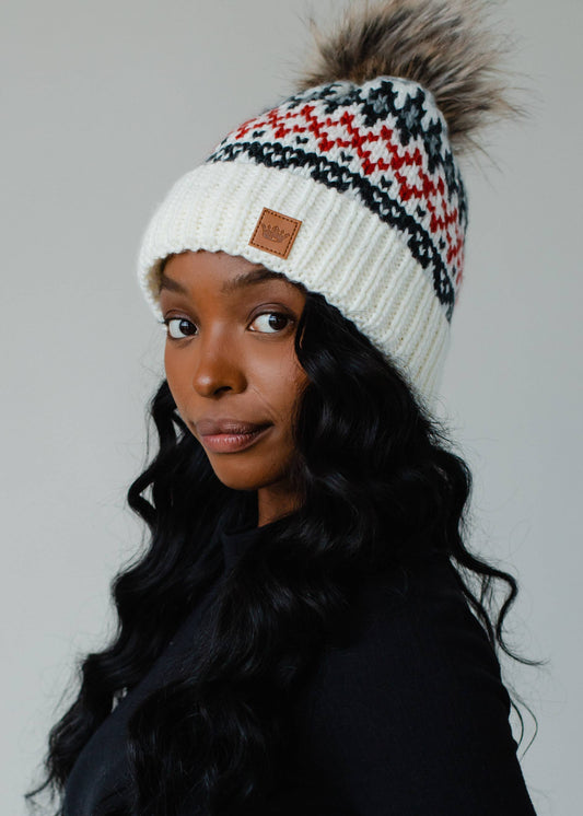 Sedona Pattern Pom Hat