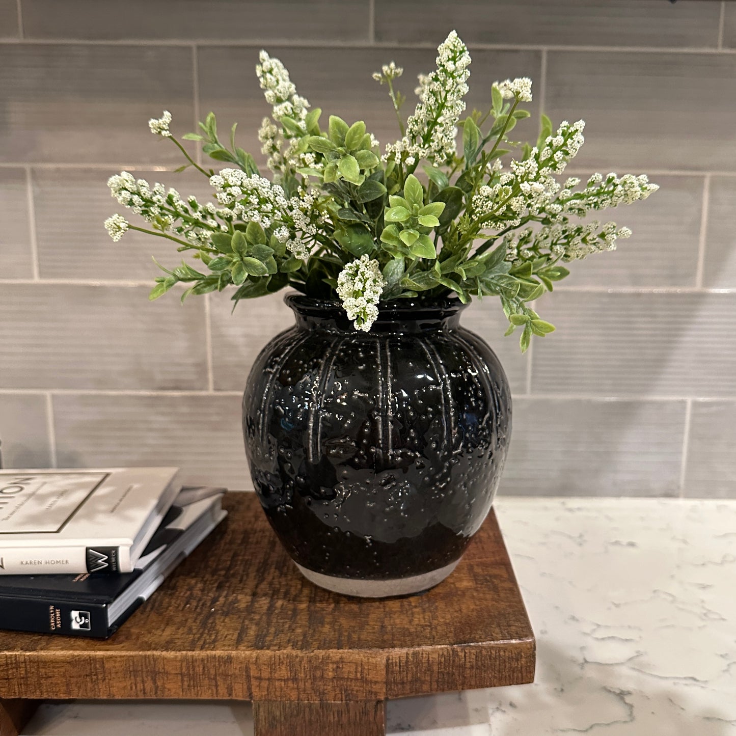 Nola Black Vase