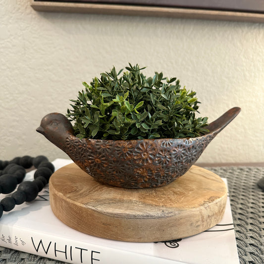 Stoneware Bird Bowl