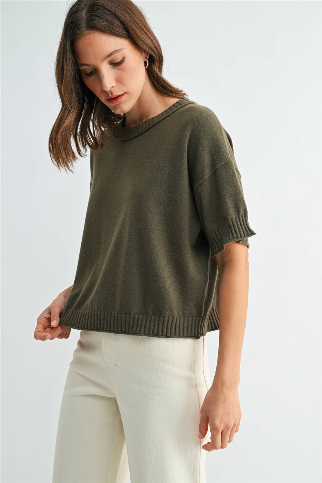 Kate Short Sleeve Sweater