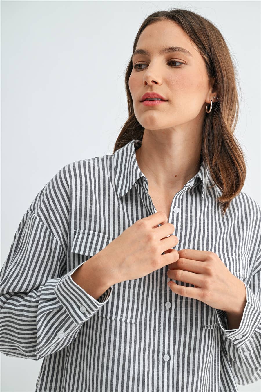 Robbie Stripe Button Down