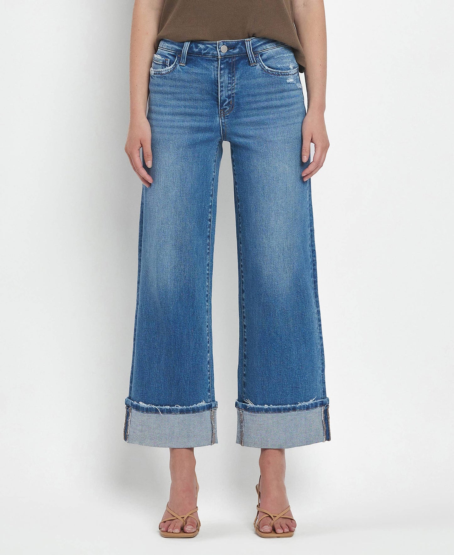 Madyson Cuff Wide Leg Jeans