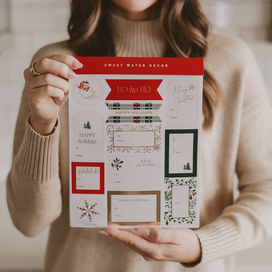 Holiday Gift Tag Sticker Set