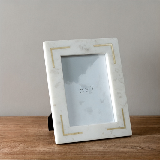 White Marble Picture Frame