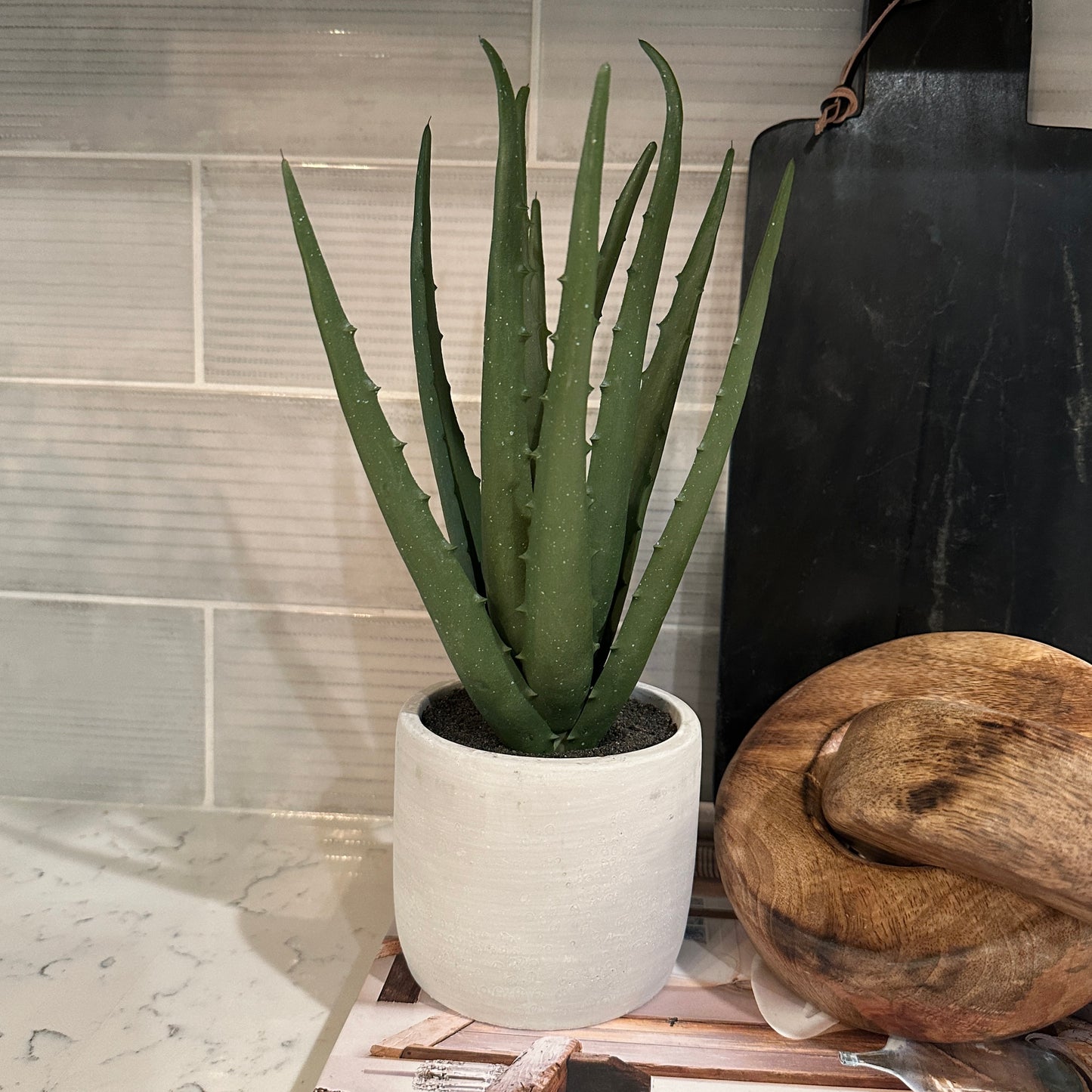 Faux Aloe Plant