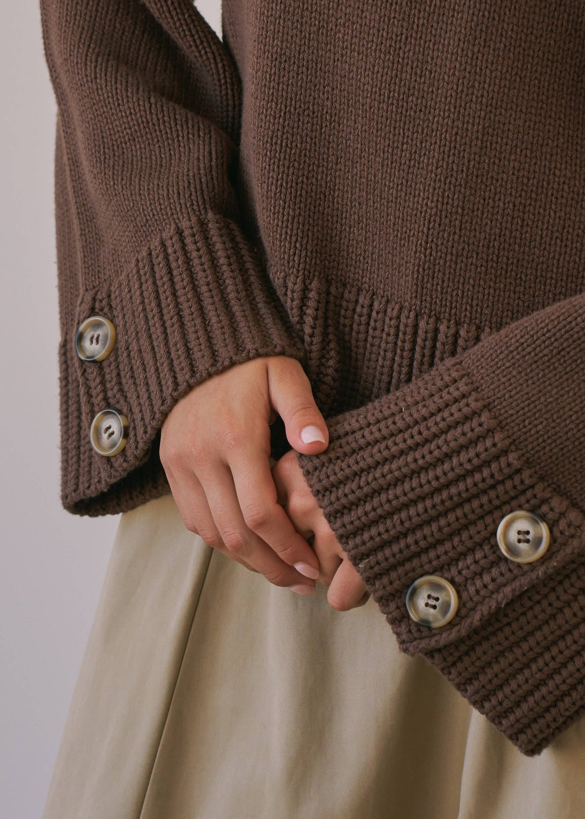 Button Cuff Sweater