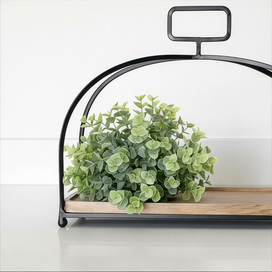 Faux Eucalyptus Half Sphere